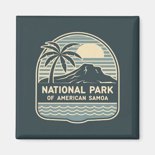 Nationaal Park van Amerikaans-Samoa Magneet (Voorkant)