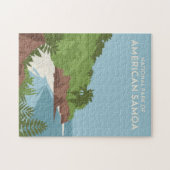 Nationaal park van Amerikaans-Samoa Minimalist Legpuzzel (Horizontaal)