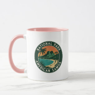 Nationaal park van Amerikaans-Samoa Ronde embleem Mok