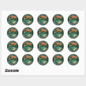 Nationaal park van Amerikaans-Samoa Ronde embleem Sticker (Vel)