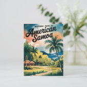 Nationaal park van Amerikaans-Samoa - Waterverf Ku Briefkaart (Staand voorkant)