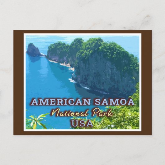 NATIONAAL PARK VAN AMERIKAANSE SAMOA - AMERIKAANSE BRIEFKAART (Voorkant)