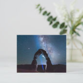 Nationaal park van Arches bij nacht MOAB Briefkaart (Staand voorkant)