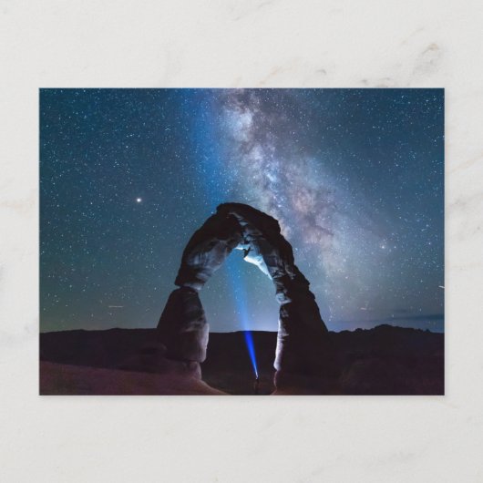 Nationaal park van Arches bij nacht MOAB Briefkaart (Voorkant)