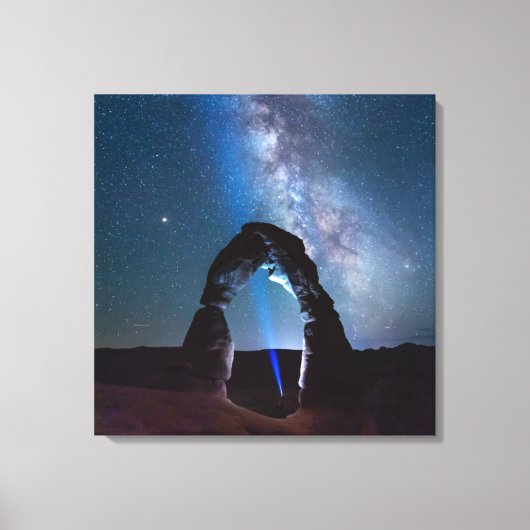 Nationaal park van Arches bij nacht MOAB Canvas Afdruk (Voorkant)