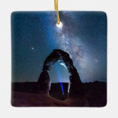 Nationaal park van Arches bij nacht MOAB Keramisch Ornament (Voorkant)