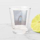 Nationaal park van Arches bij nacht MOAB Shot Glas (Achterkant)