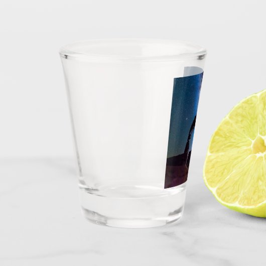 Nationaal park van Arches bij nacht MOAB Shot Glas (Links)