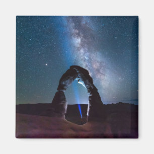 Nationaal park van Arches in het nachtelijke MOAB Magneet