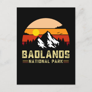 Nationaal park van badlands South dakota T-Shir Briefkaart