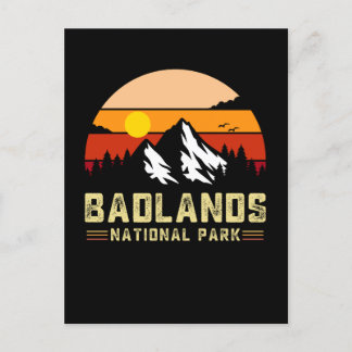 Nationaal park van badlands South dakota  T-Shir Briefkaart