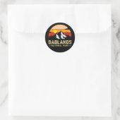 Nationaal park van badlands South dakota  T-Shir Ronde Sticker (Tas)