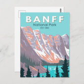 Nationaal park van Banff Moraine Lake  Briefkaart (Voorkant / Achterkant)