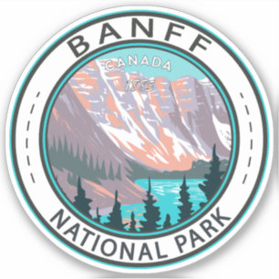 Nationaal park van Banff Moraine Lake  Sticker