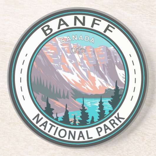 Nationaal park van Banff Moraine Lake  Zandsteen Onderzetter (Voorkant)