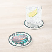 Nationaal park van Banff Moraine Lake  Zandsteen Onderzetter (Zijkant)