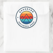 Nationaal Park van Beieren Duitsland Minimalistisc Ronde Sticker (Tas)