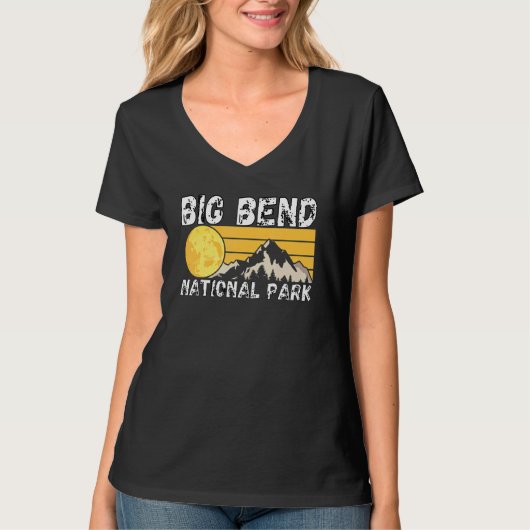 Nationaal park van Big Bend Texas 1 T-shirt (Voorkant)