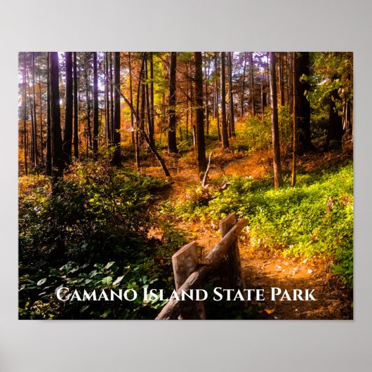 Nationaal park van Camano in Herfst Poster (Voorkant)