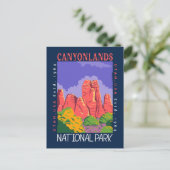 Nationaal park van Canyonlands Utah, verstoord Briefkaart (Staand voorkant)