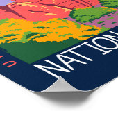 Nationaal park van Canyonlands Utah, verstoord Poster (Hoek)