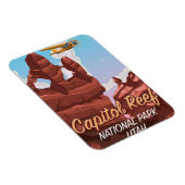 Nationaal park van Capitol Reef Reisposter Magneet (Rechterzijde)