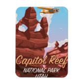 Nationaal park van Capitol Reef Reisposter Magneet (Verticaal)