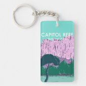 Nationaal park van Capitol reef Utah Double Sided Sleutelhanger (Voorkant)