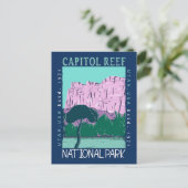 Nationaal park van Capitol reef Utah-onderdruk Briefkaart (Staand voorkant)