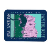 Nationaal park van Capitol reef Utah-onderdruk Magneet (Horizontaal)