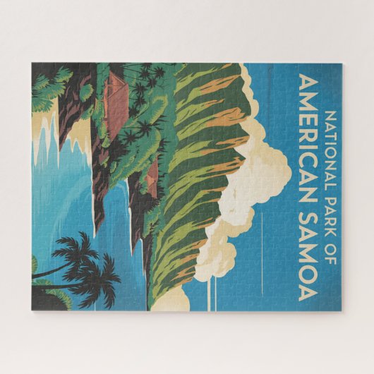  Nationaal Park van de Amerikaanse Samoa Legpuzzel (Horizontaal)