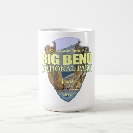 Nationaal park van de Big Bend (pijlpunt) Koffiemok (Center)