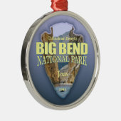 Nationaal park van de Big Bend (pijlpunt) Metalen Ornament (Rechts)