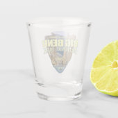 Nationaal park van de Big Bend (pijlpunt) Shot Glas (Achterkant)