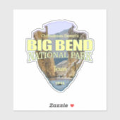 Nationaal park van de Big Bend (pijlpunt) Sticker (Vel)