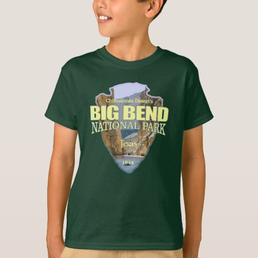 Nationaal park van de Big Bend (pijlpunt) T-shirt (Voorkant)