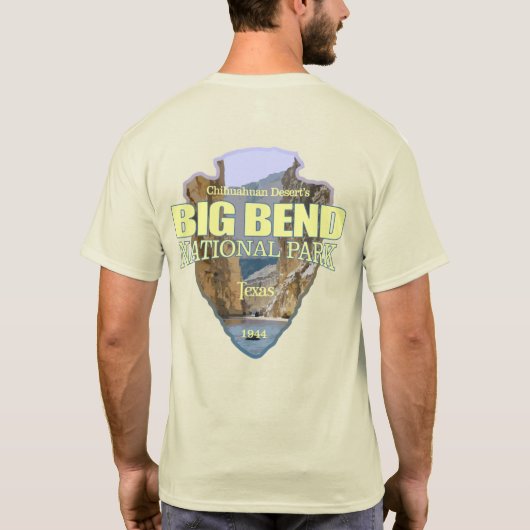 Nationaal park van de Big Bend (pijlpunt) T-shirt (Achterkant)