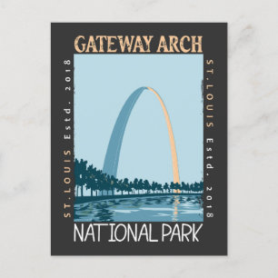 Nationaal park van de Gateway Arch Briefkaart