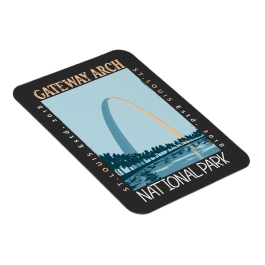 Nationaal park van de Gateway Arch Magneet (Rechterzijde)