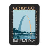 Nationaal park van de Gateway Arch Magneet (Verticaal)