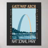 Nationaal park van de Gateway Arch Poster (Voorkant)