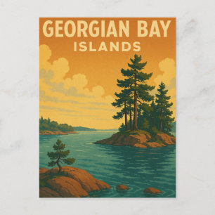 Nationaal Park van de Georgische Bay-eilanden Briefkaart