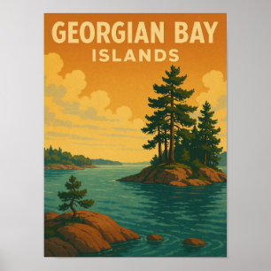 Nationaal Park van de Georgische Bay-eilanden Poster