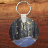 Nationaal park van de Giants-Humboldt Redwood Sleutelhanger (Voorkant)