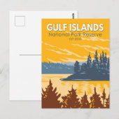 Nationaal Park van de Golfeilanden - Canada - Vint Briefkaart (Voorkant / Achterkant)