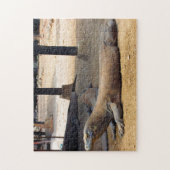 Nationaal Park van de Indonesische Komodo Dragon. Legpuzzel (Verticaal)