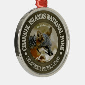 Nationaal park van de Kanaaleilanden (fox) Metalen Ornament (Rechts)