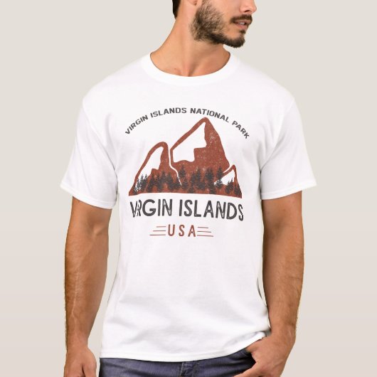 Nationaal park van de Maagdeneilanden T-shirt (Voorkant)