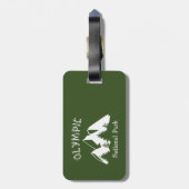 Nationaal Park van de Olympische Spelen Bagagelabel (Achterkant verticaal)