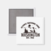 Nationaal Park van de Olympische Spelen Magneet (Voorkant / Achterkant)